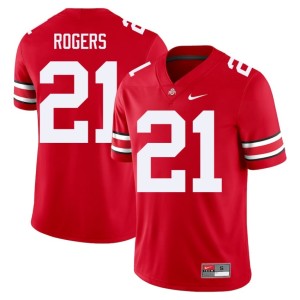 Men's College Football Ohio State Scarlet #21 Player Anthony Rogers Jersey 551100-978