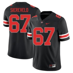 Men's #67 Austin Siereveld College Football Go Bucks High School Blackout Jersey 751799-854