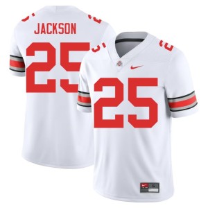 Mens OSU Buckeyes Game White #25 Bo Jackson College Football Jerseys 716763-738