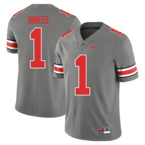 Men Brandon Inniss High School College Football #1 Grey Ohio State Jersey 342623-233