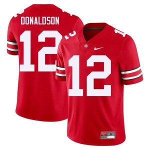 Mens Embroidery OSU College Football CJ Donaldson #12 Scarlet Jerseys 364816-368