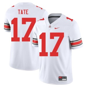 Mens White #17 College Football High School The Fighting Buckeyes Carnell Tate Jerseys 707895-555