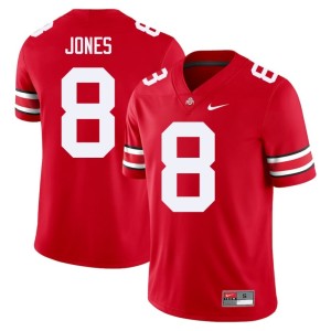 Men's Buckeye Nation Scarlet De'Zie Jones College Football #8 Alumni Jersey 828692-811
