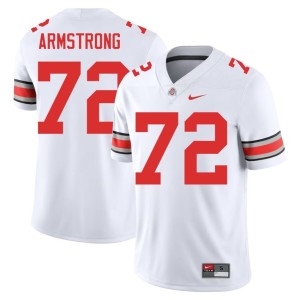 Mens College Football #72 White 2025 Ohio State Deontae Armstrong Jersey 531995-754