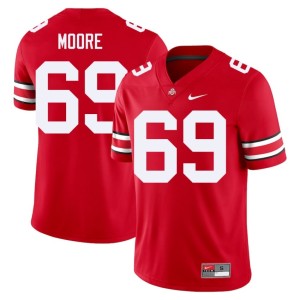 Mens Ian Moore College Football Ohio State #69 Game Scarlet Jersey 575852-502