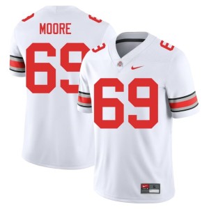 Men's White #69 The Ohio State College Football Ian Moore University Jersey 349757-659