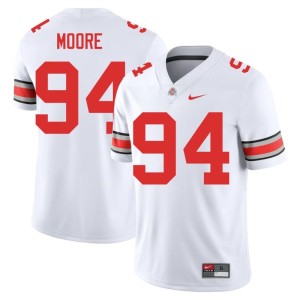 Men's College Football Jason Moore White #94 Alumni Ohio State Jerseys 620474-260