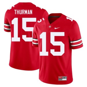 Mens College Football University Jelani Thurman Ohio State #15 Scarlet Jerseys 649369-620