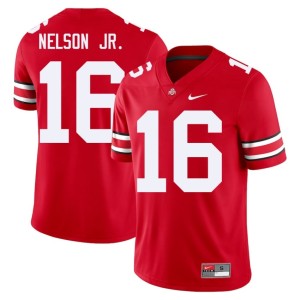 Men's Scarlet Keenan Nelson Jr. #16 The Buckeyes College Football Game Jersey 299981-804