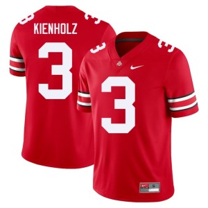 Men Lincoln Kienholz Scarlet #3 College Football Ohio State Buckeyes University Jerseys 373064-576