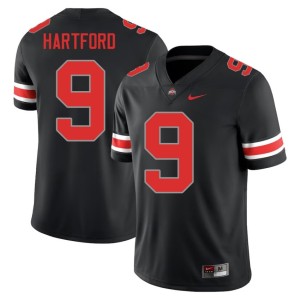 Men Replica Malik Hartford #9 Blackout The Ohio State College Football Jerseys 519256-752