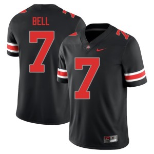Men's Blackout #7 Phillip Bell The Fighting Buckeyes Limited College Football Jersey 397836-263