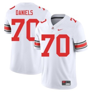 Men #70 Phillip Daniels College Football Ohio State Limited White Jerseys 136514-170