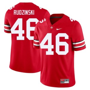 Men's #46 Ryan Rudzinski The Fighting Buckeyes Limited College Football Scarlet Jerseys 595922-626