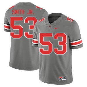 Men's Grey OSU Buckeyes College Football 2025-26 #53 Will Smith Jr. Jerseys 718091-426