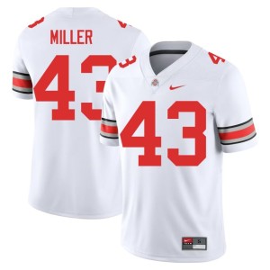 Men #43 White OSU Buckeyes Amar'e Miller Limited College Football Jerseys 873070-407