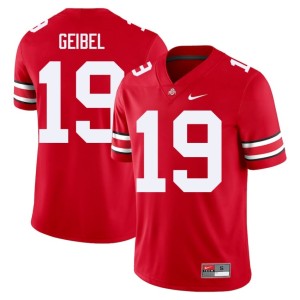 Men College Football The Ohio State Brady Geibel Player #19 Scarlet Jersey 806972-215