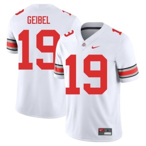Mens College Football #19 OSU Brady Geibel White NCAA Jerseys 628493-709
