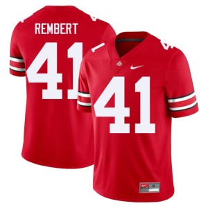 Men Ohio State Braxton Rembert 2025-26 #41 Scarlet College Football Jersey 265807-827