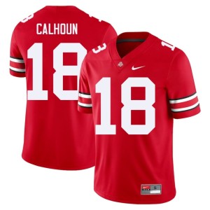 Men Cam Calhoun #18 2025 College Football Scarlet The Buckeyes Jersey 576547-362