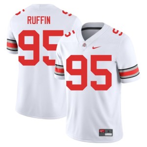 Mens Game Emanuel Ruffin College Football White #95 Ohio State Buckeyes Jerseys 122438-974