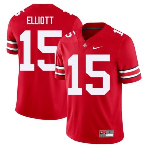 Mens Ezekiel Elliott 2025 College Football Scarlet #15 Ohio State Jerseys 187266-641