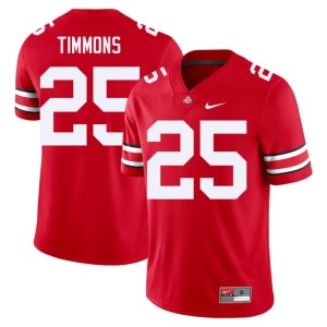 Men's Embroidery Scarlet College Football Jay Timmons #25 The Fighting Buckeyes Jersey 771006-789