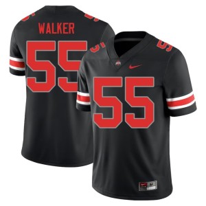 Mens The Fighting Buckeyes #55 Blackout John Walker University College Football Jerseys 463985-653