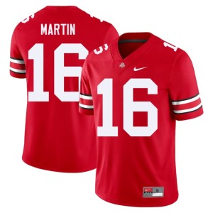 Men's #16 2025-26 Scarlet Justyn Martin Ohio State College Football Jerseys 626259-694