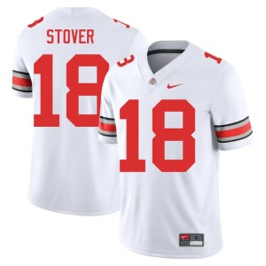 Men College Football Alumni Kolton Stover #18 White Go Bucks Jersey 425056-701