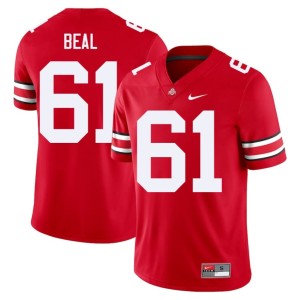 Men's Landon Beal Go Bucks College Football 2025 #61 Scarlet Jersey 126954-262