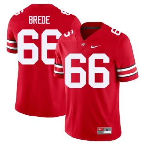 Men's 2025 #66 Scarlet Ohio State Buckeyes College Football Landry Brede Jerseys 399569-940