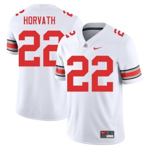 Men's #22 The Ohio State White Game College Football Les Horvath Jersey 686793-367