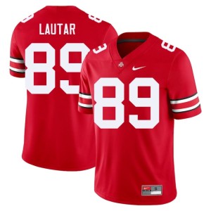 Mens #89 Player Nick Lautar College Football Scarlet Go Bucks Jersey 627474-452