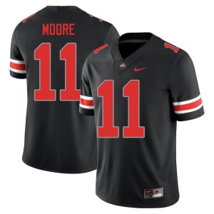 Mens Blackout College Football #11 Terry Moore Player Go Bucks Jerseys 929925-484