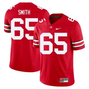 Mens Tucker Smith Ohio State Buckeyes Scarlet #65 College Football Player Jerseys 745769-437