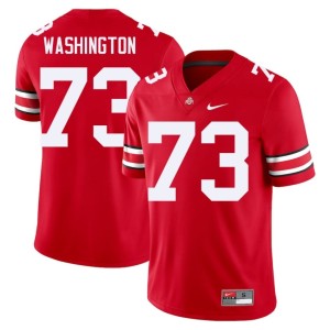 Men Vasean Washington The Ohio State College Football Scarlet #73 NCAA Jersey 753295-309