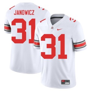 Mens Stitched White Ohio State Vic Janowicz College Football #31 Jerseys 223179-151