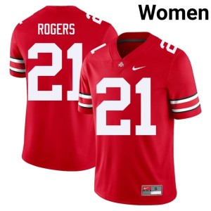 Women Game College Football Scarlet Buckeye Nation Anthony Rogers #21 Jerseys 323036-139