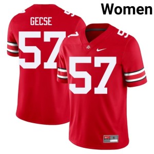 Womens College Football Ian Gecse The Fighting Buckeyes Scarlet #57 Alumni Jersey 345606-233