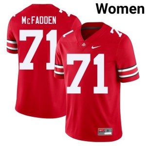 Women's Stitched Ohio State College Football Scarlet Jayvon McFadden #71 Jersey 777948-230
