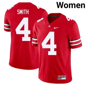 Women's College Football Limited #4 Jeremiah Smith OSU Scarlet Jersey 416624-737