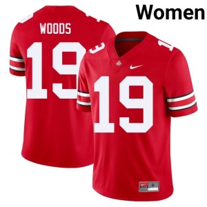 Womens #19 Jordyn Woods Ohio State Buckeyes College Football Limited Scarlet Jersey 956421-560