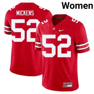 Womens Player College Football Joshua Mickens Scarlet #52 Buckeye Nation Jersey 506218-901