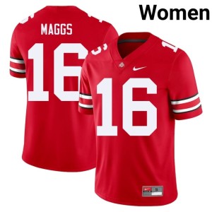 Womens #16 College Football Ohio State Buckeyes High School Scarlet Mason Maggs Jerseys 487936-994