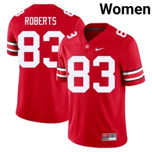 Womens Scarlet #83 OSU College Football 2025-26 Nate Roberts Jersey 400547-398