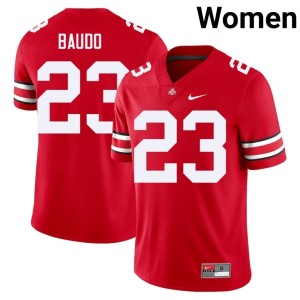 Womens College Football OSU Buckeyes Replica Nolan Baudo #23 Scarlet Jersey 354465-473