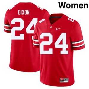 Women The Ohio State #24 Game College Football Scarlet Sam Dixon Jerseys 193253-808