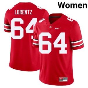 Women's College Football #64 Scarlet Limited Simon Lorentz Ohio State Buckeyes Jerseys 561398-606