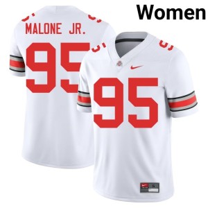 Womens Tywone Malone Jr. White NCAA College Football OSU #95 Jersey 637457-297